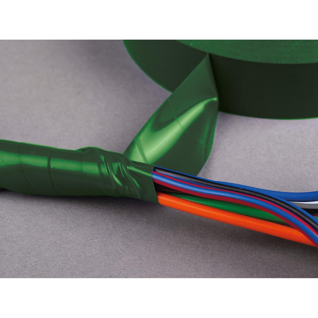 Nitto Cinta aislante de PVC professional verde, 19 mm x 20 m