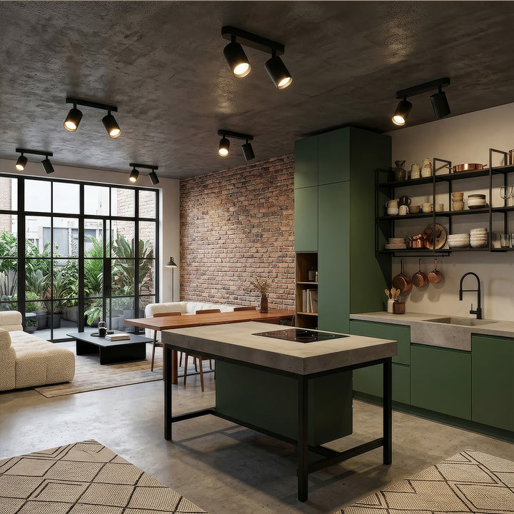 Lámpara de techo/pared de Maclean, spot, móvil, aluminio, 2xGU10, 55x100mm, negro mate, MCE452 B