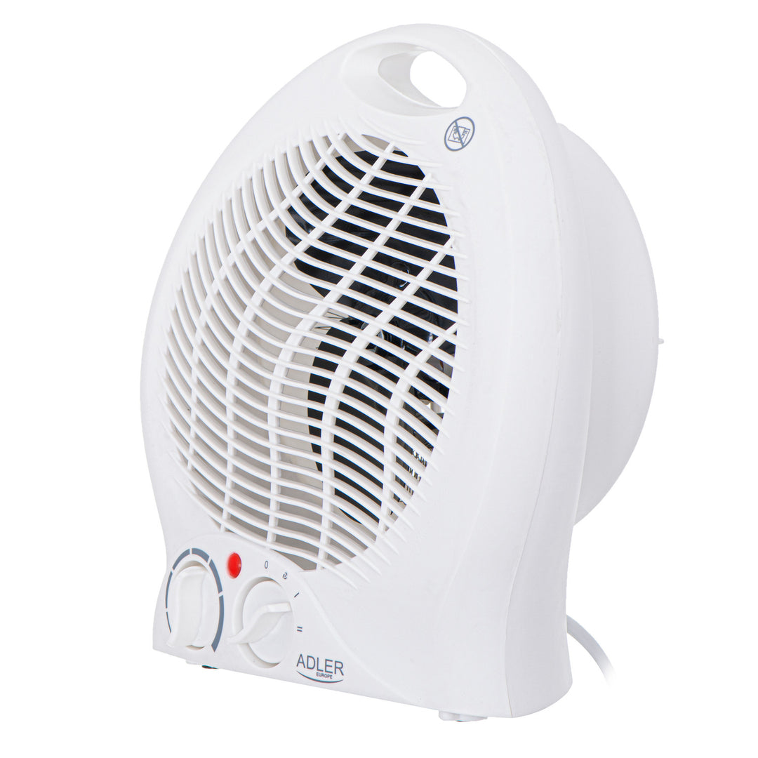 Termoventilador Adler, termostato, función ventilador, 2000W, blanco, AD 7728