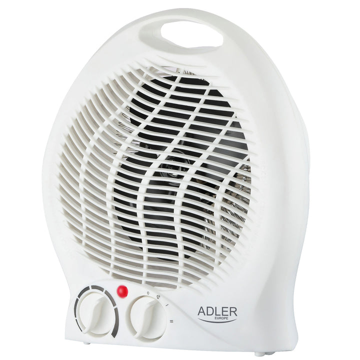 Termoventilador Adler, termostato, función ventilador, 2000W, blanco, AD 7728