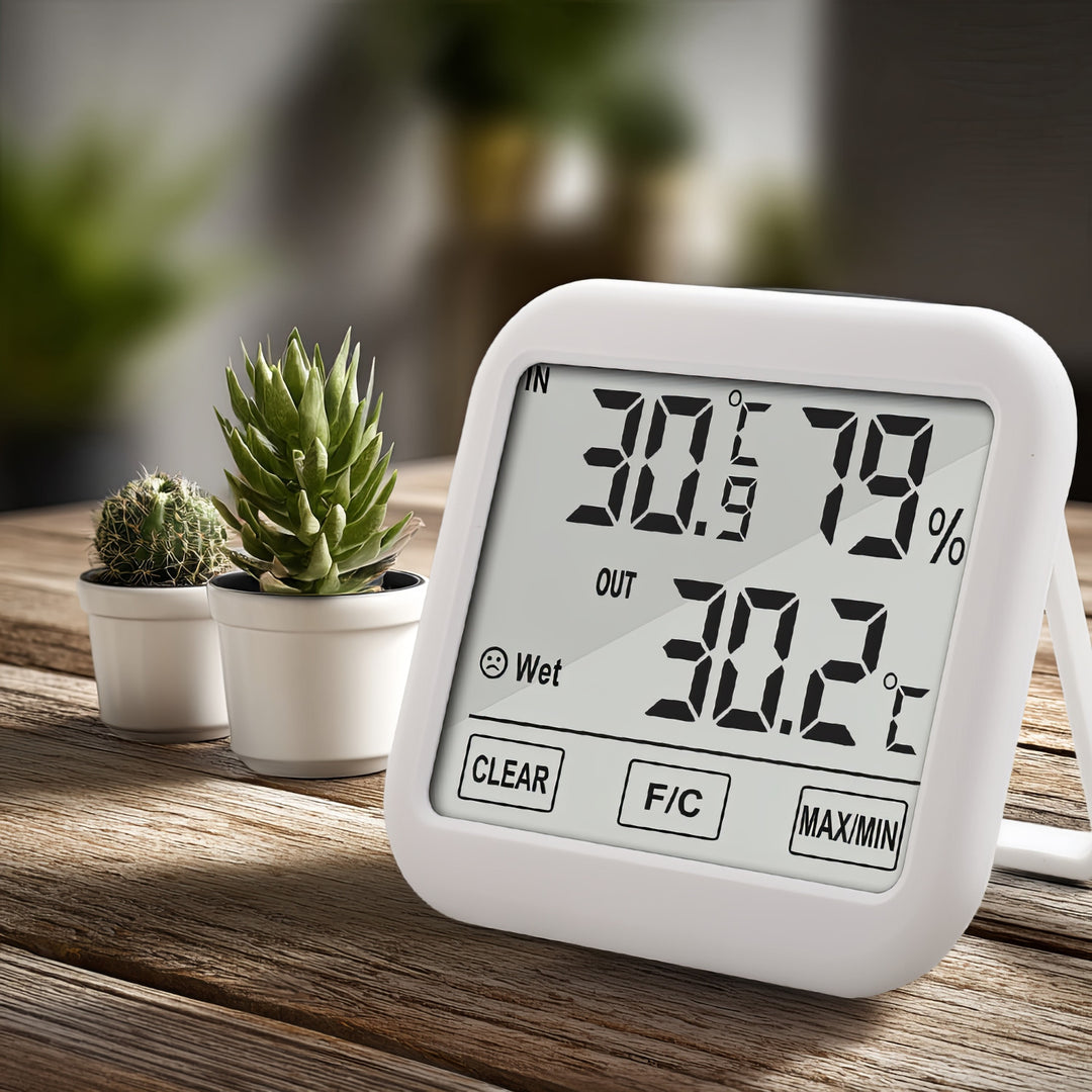 Estação meteorológica GreenBlue com sonda externa de 1,5 m, comprimento de cabo de 1,5 m, bateria 2xAA, GB381