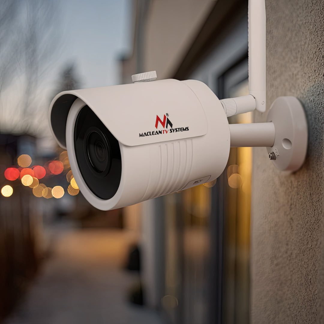 Câmera IP externa Maclean IPC WiFi 5MPx, alto-falante, CMOS 1/2,5", H.264/H.264+/H.265/H.265+/JPEG/AVI, Onvif, MCTV-516