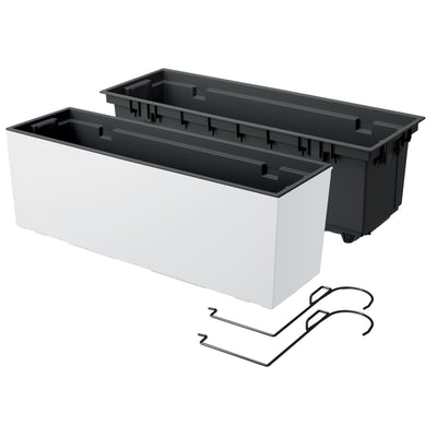 Caja con ganchos e inserto Prosperplast Urbi Case W mate - blanco