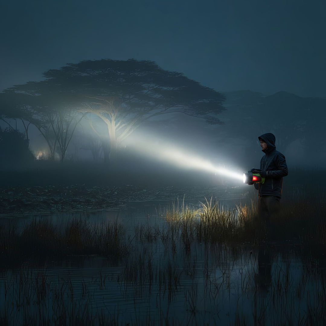 Lanterna LED Maclean 3 em 1, função powerbank, 3 modos de luz, 5W XM-L-T6, branco frio 6500K, 3,7V 3x18650, 4500mAh, MCE345