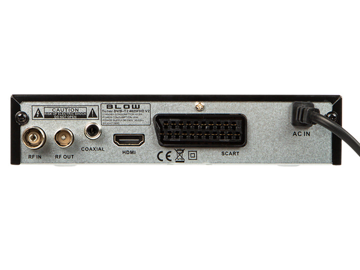 Sintonizador DVB-T/T2 4625FHD H.265 Blow ideal para la recepción de señales DVB T2