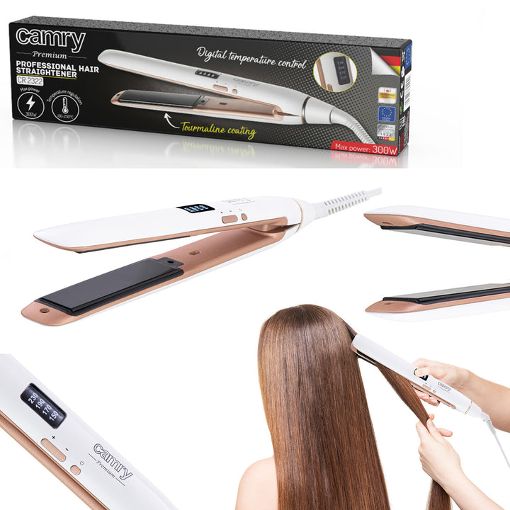 Plancha de pelo profesional de cerámica-turmalina Camry CR 2322