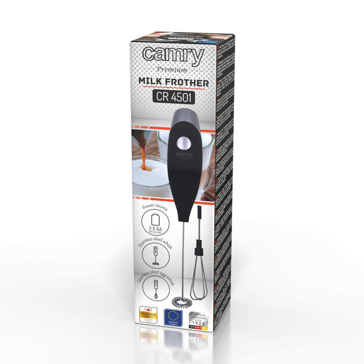 Espumador de leite Camry CR 4501 com agitador e suporte