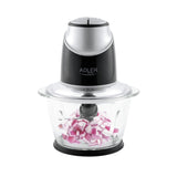 Picadora con recipiente de cristal Adler AD 4082 300W cuchillas de acero inoxidable