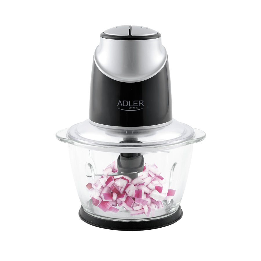Picadora con recipiente de cristal Adler AD 4082 300W cuchillas de acero inoxidable