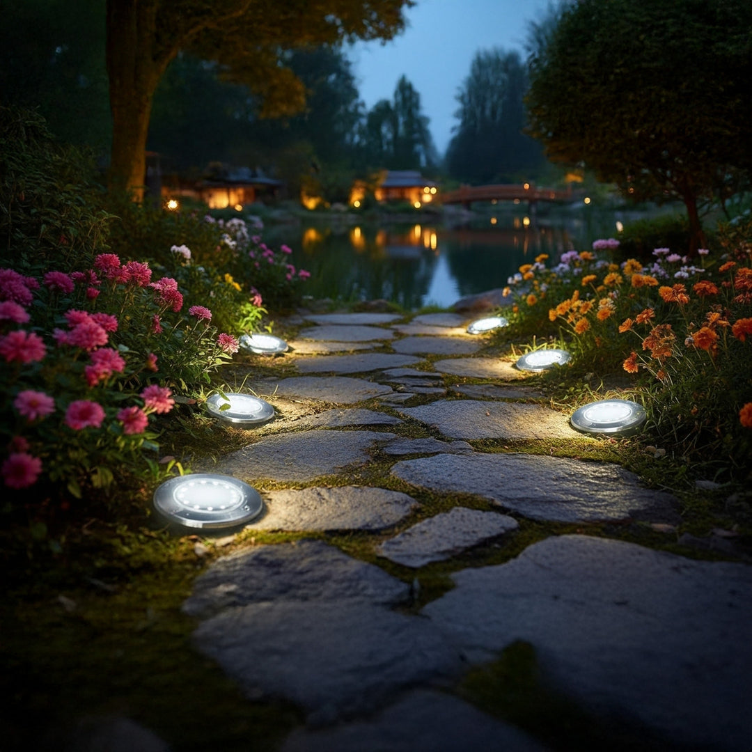 Maclean MCE318 Lâmpada solar Refletor solar para jardim, 12 LEDs SMD, 4000K, Ni-MH 600 mAh, 0,7W, IP44