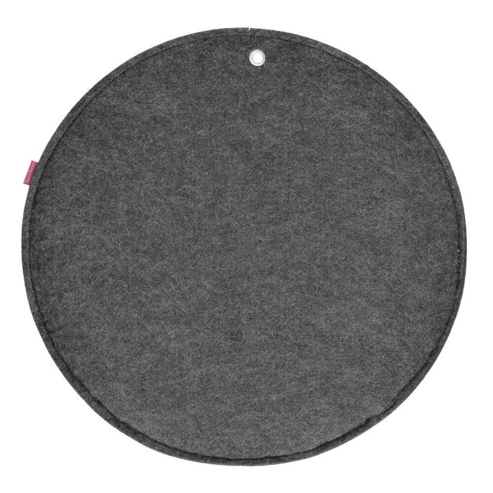 Organizador mural de fieltro Bertoni Círculo XL diámetro 45 cm - antracita, 4 bolsillos