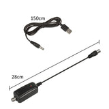 Antena de TV direccional DVB-T MUX 8 + adaptador usb 5 V