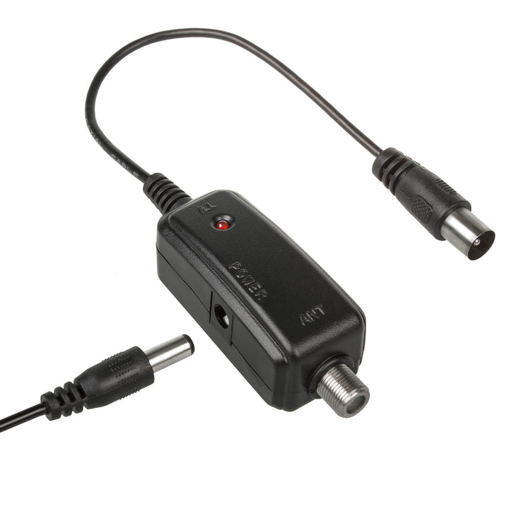 Antena de TV direcional DVB-T MUX 8 + adaptador USB 5V