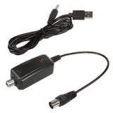 Antena de TV direccional DVB-T MUX 8 + adaptador usb 5 V