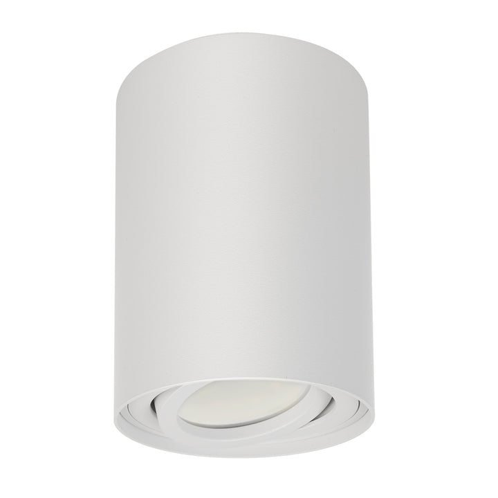 Candeeiro de teto redondo branco Maclean MCE422 + lâmpada LED GU10 5W 4000K