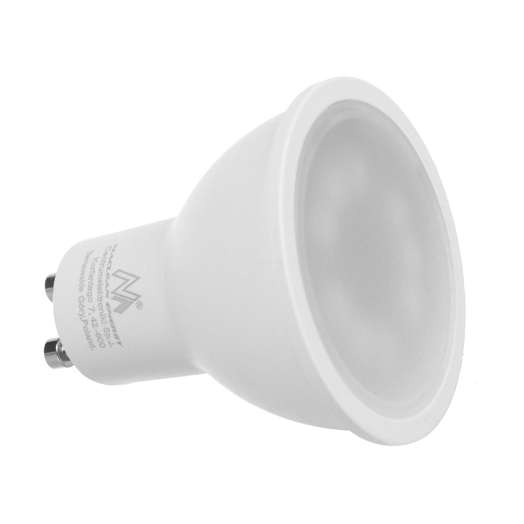 Candeeiro de teto redondo branco Maclean MCE422 + lâmpada LED GU10 5W 4000K