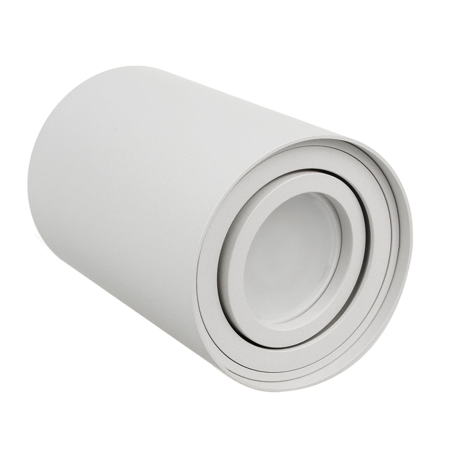 Candeeiro de teto redondo branco Maclean MCE422 + lâmpada LED GU10 5W 4000K