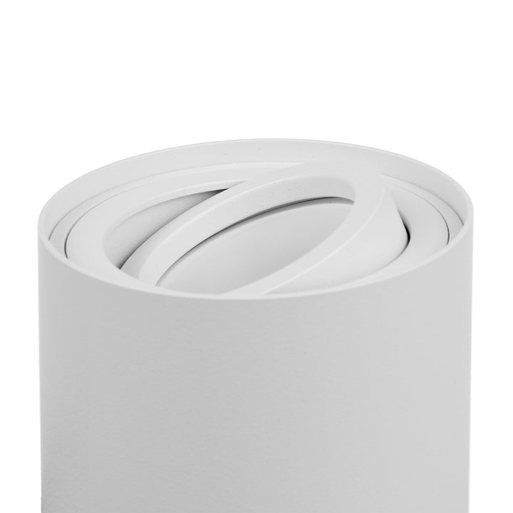 Candeeiro de teto redondo branco Maclean MCE422 + lâmpada LED GU10 5W 4000K