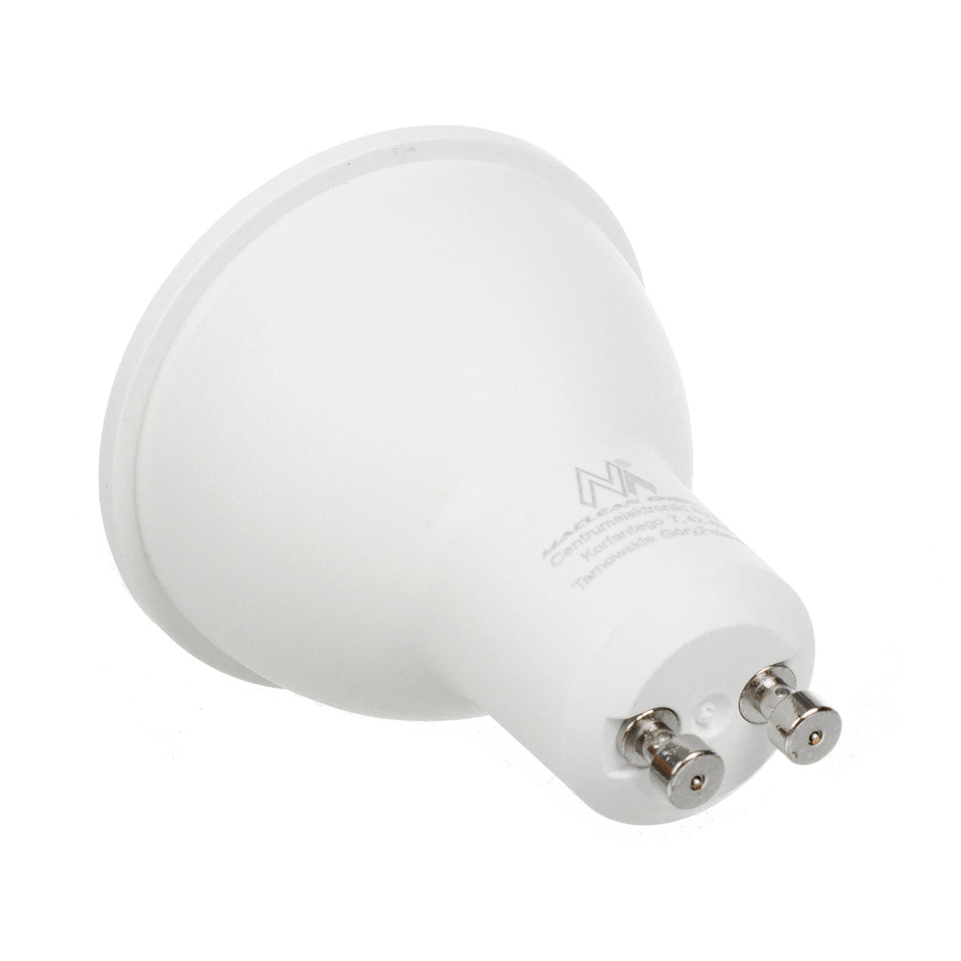 Candeeiro de teto redondo branco Maclean MCE422 + lâmpada LED GU10 5W 4000K