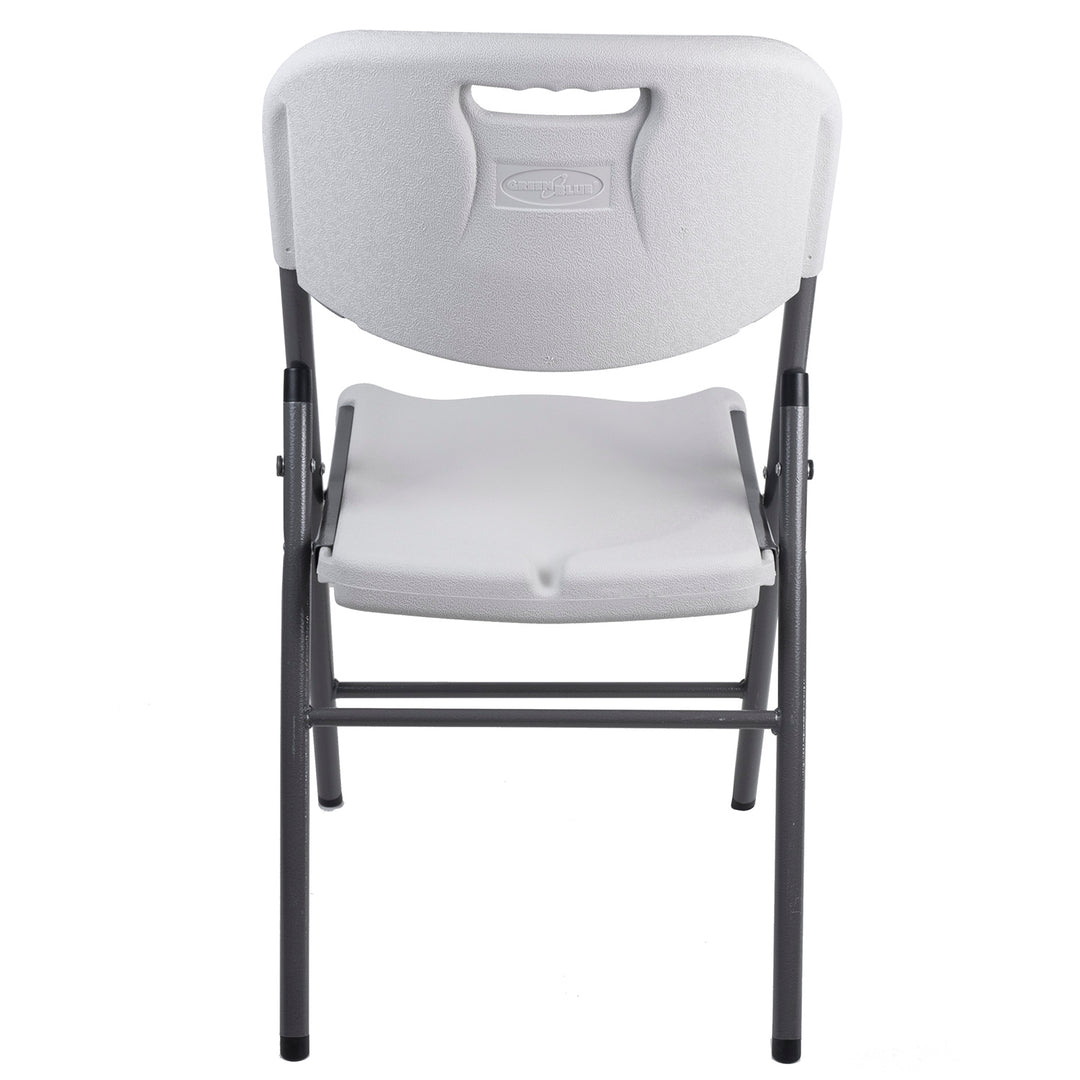 Mesa rectangular de plástico GreenBlue 180 x 74 x 74 cm + 4× silla de jardín GreenBlue