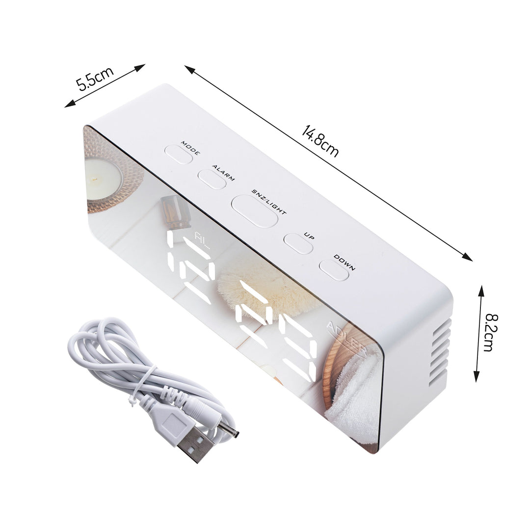 Reloj despertador con pantalla LED y termómetro Adler AD 1189 W