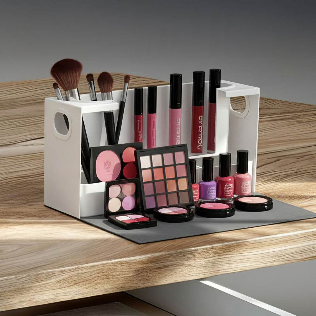 Maclean MC-479 Organizador de Maquillaje Universal para Cosméticos y Artículos de Tocador, Carga máx. 8kg, 367x150x220mm