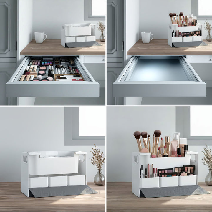 Maclean MC-479 Organizador de Maquillaje Universal para Cosméticos y Artículos de Tocador, Carga máx. 8kg, 367x150x220mm