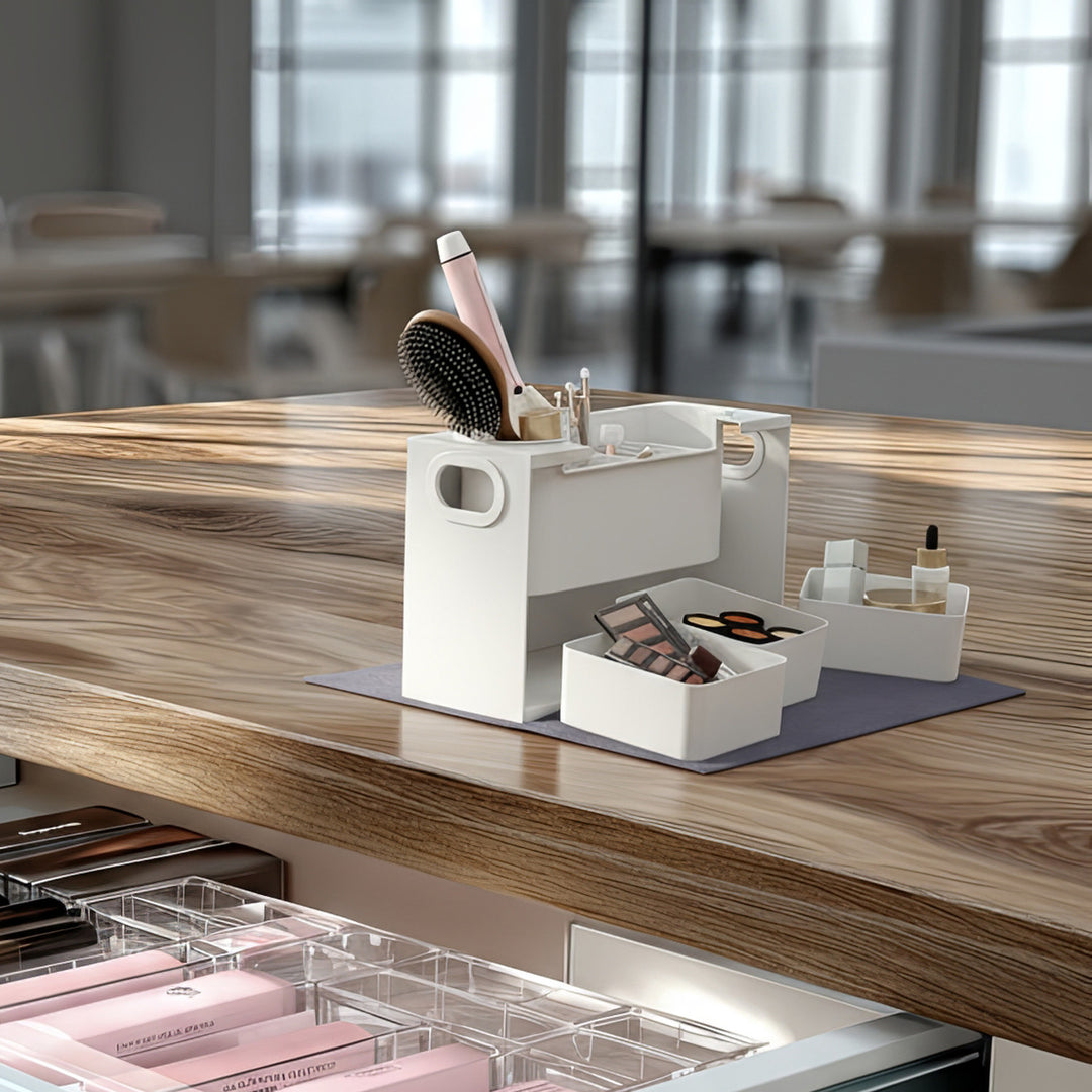 Maclean MC-479 Organizador de Maquillaje Universal para Cosméticos y Artículos de Tocador, Carga máx. 8kg, 367x150x220mm
