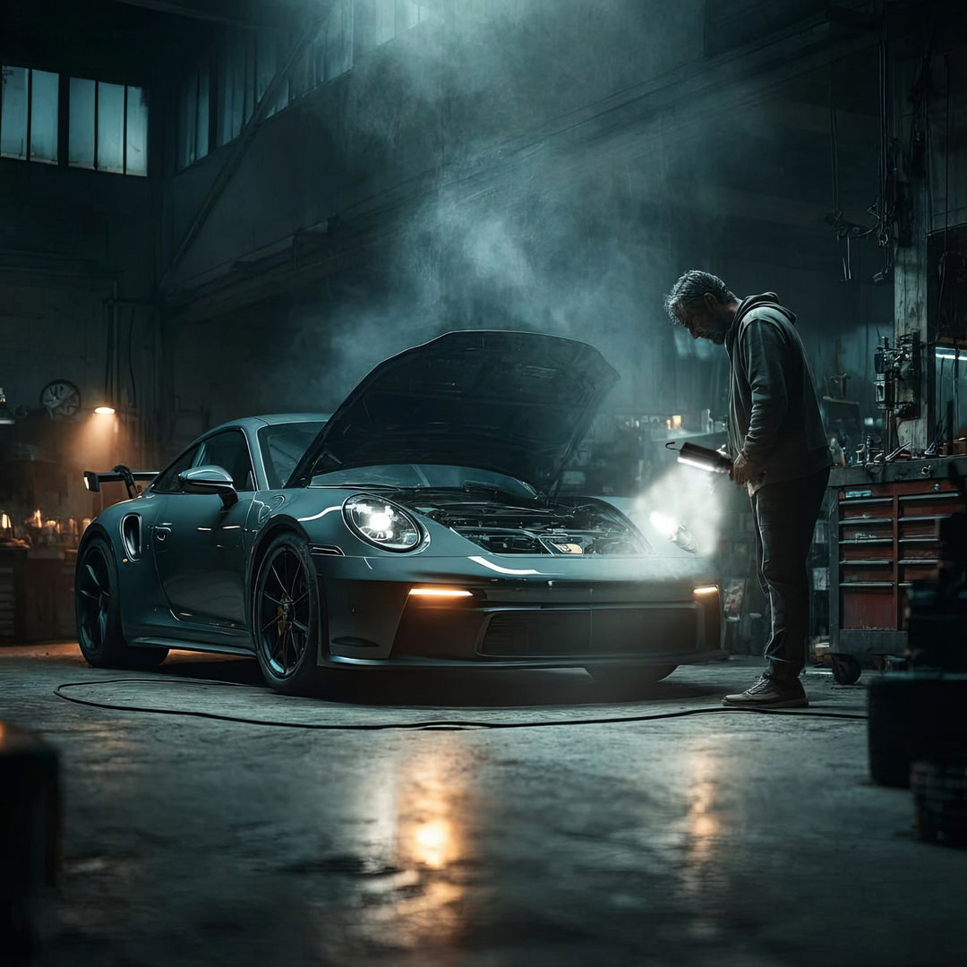 Maclean MCE307 Lámpara de Taller Lámpara Magnética COB 2x1200mAh, 700lm, USB Tipo-C/Micro USB