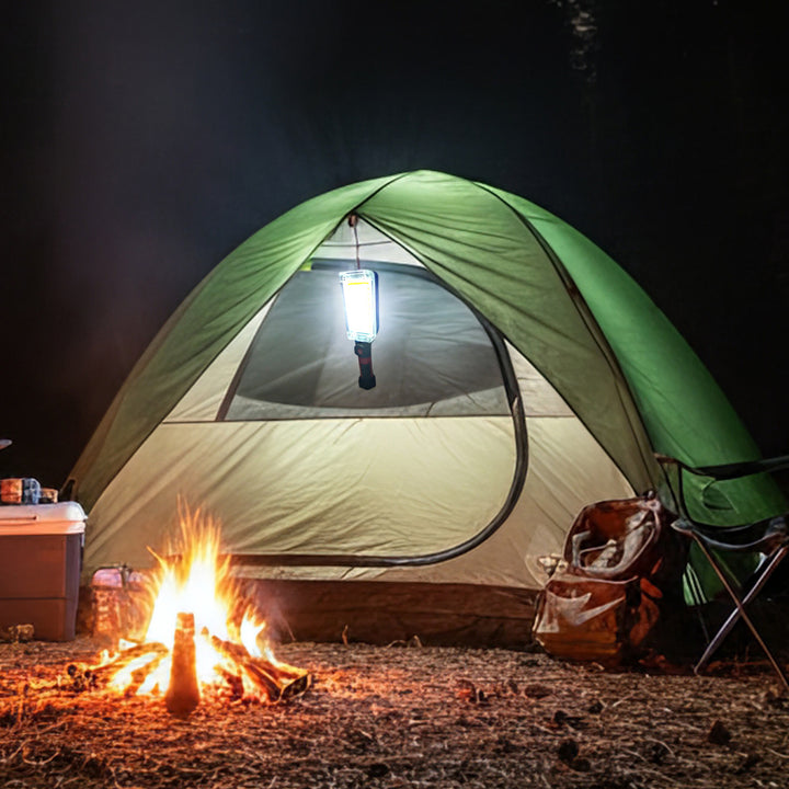 Maclean MCE307 Lámpara de Taller Lámpara Magnética COB 2x1200mAh, 700lm, USB Tipo-C/Micro USB