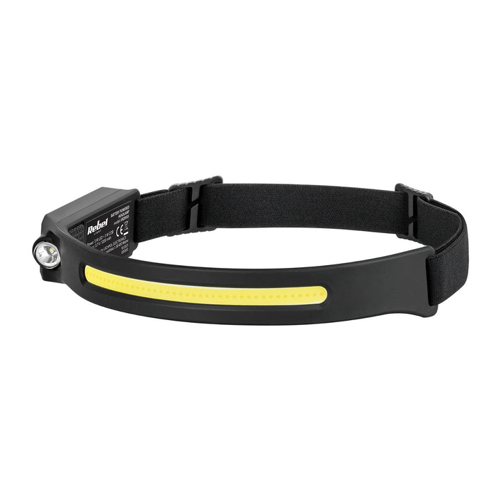 Rebel Linterna frontal, Recargable, 5W COB 3W LED, IPX4, URZ0935