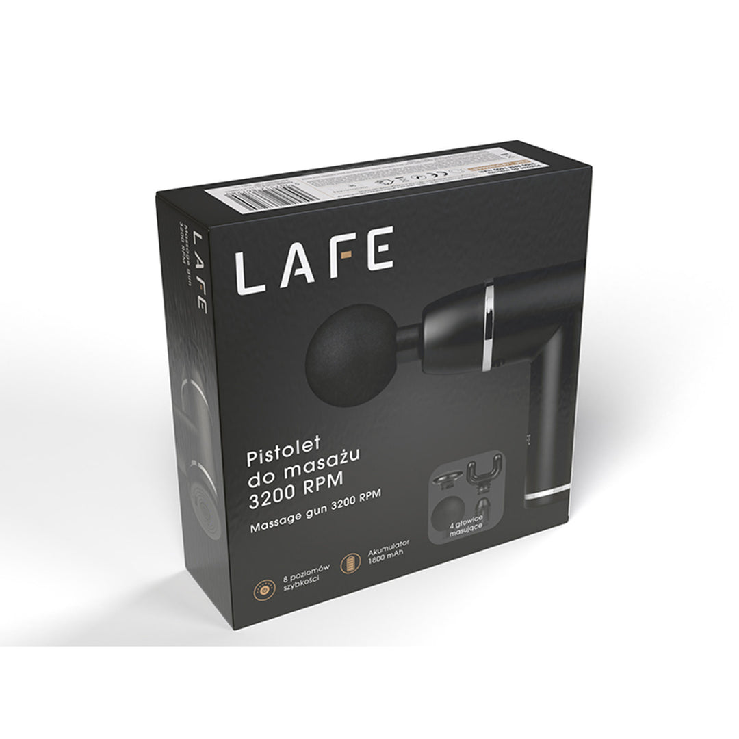 Pistola de masaje Lafe GUN001 Batería recargable 3200 RPM 1800 mAh 10W