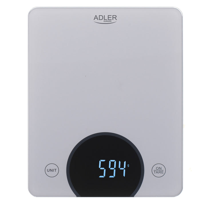 Adler AD 3173s Balanza de cocina hasta 10kg LED Dimensiones 20 x 16 cm