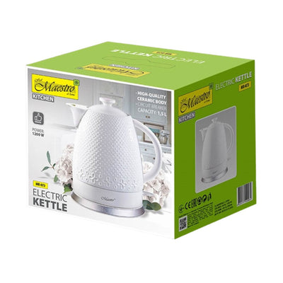 Hervidor cerámico 1,5l Maestro MR-073 1200W blanco