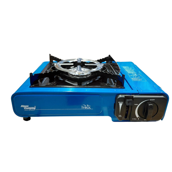 Hornillo de gas para camping Alpen Camping TYROL IK002 probado en todas las condiciones