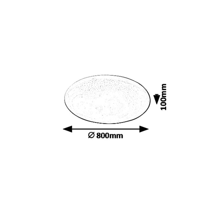 Rabalux Danny lámpara de techo 5447 blanco 80W diámetro 800mm