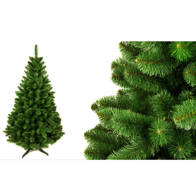 Damich Abeto Artificial Pino Decoración Navideña Árbol de Navidad Incl. Soporte de lámina de PVC 200cm