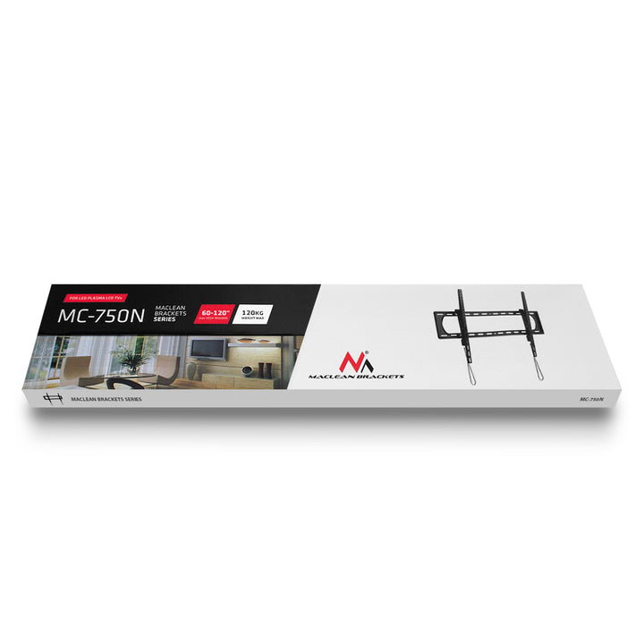 Maclean MC-750N Soporte para TV o Monitor, máx. VESA 900x600, 60-120", 120kg, Negro