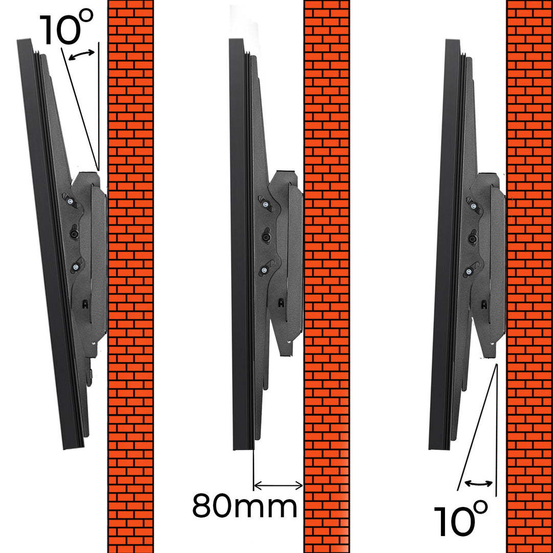 Maclean MC-750N Soporte para TV o Monitor, máx. VESA 900x600, 60-120", 120kg, Negro
