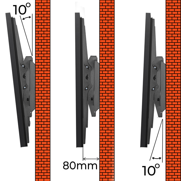 Maclean MC-750N Soporte para TV o Monitor, máx. VESA 900x600, 60-120", 120kg, Negro