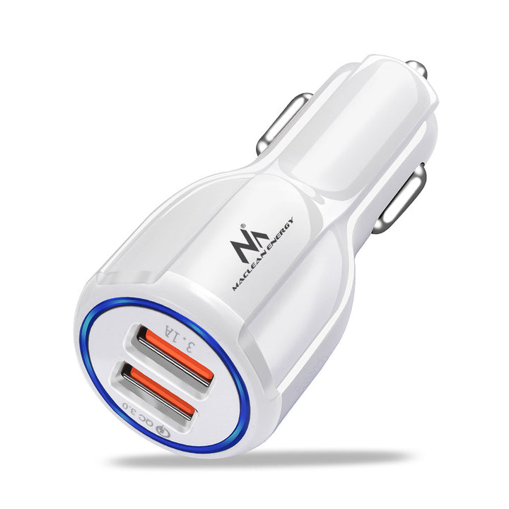 Carregador de isqueiro Maclean, Qualcomm Quick Charge, QC 3.0 - aceita 5 V/3 A, 9 V/1,8 A, 12 V/1,6 A, 5 V/3,1 A com cabo USB Tipo C