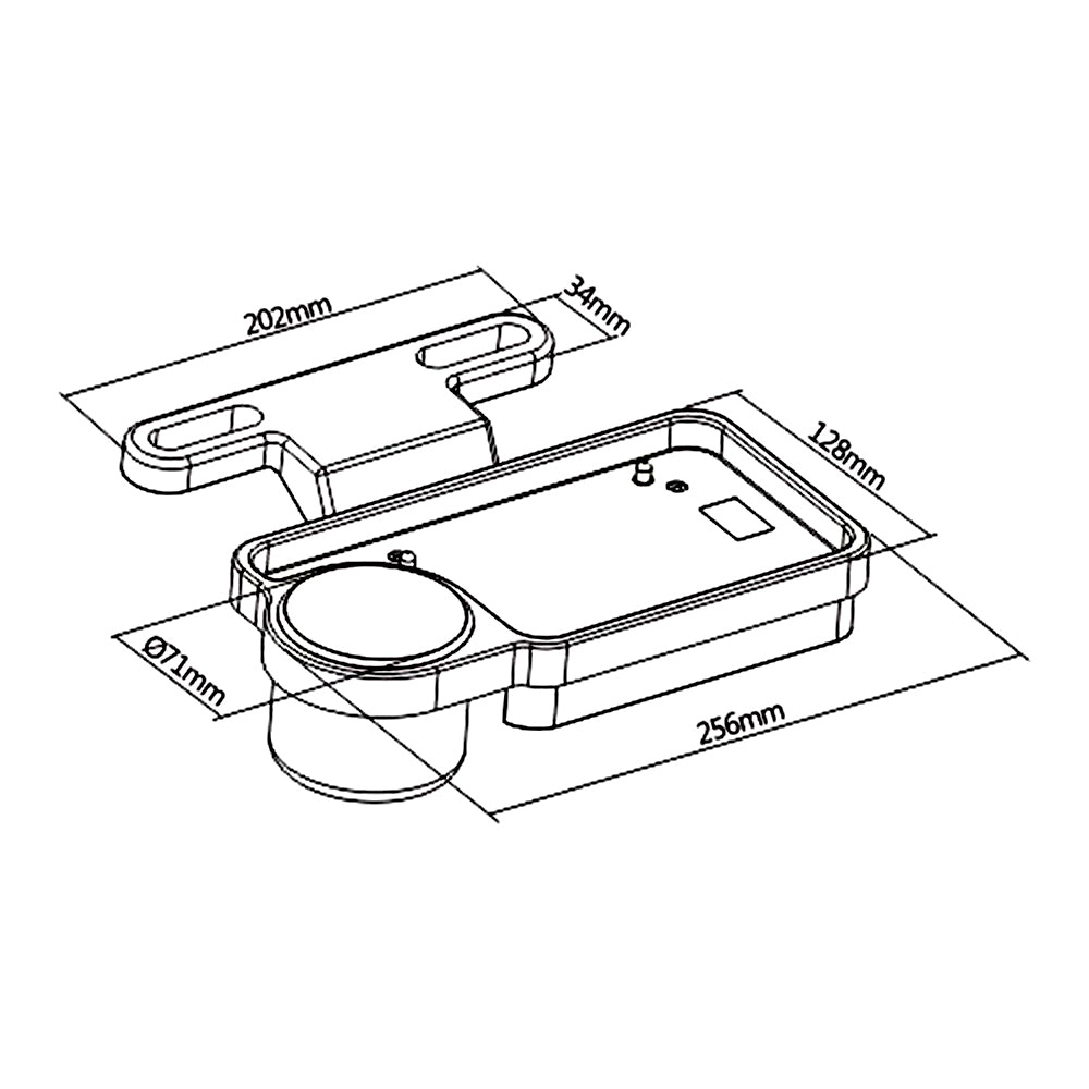 Organizador multifuncional plegable para reposacabezas de coche Maclean, 2 kg máx., MC-927 + cargador de coche MCE375