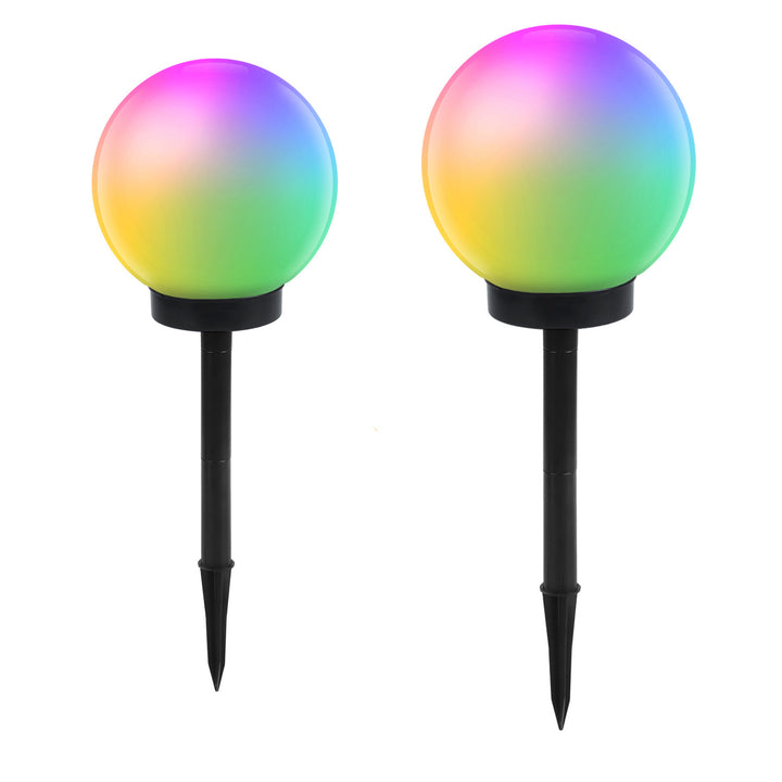 Luz solar de jardim GreenBlue, esfera, 15x48cm, LEDs coloridos RGB, GB122+25x58cm GB166
