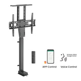 Suporte elétrico retrátil para monitores Maclean MC-866T de 37" a 80", VESA 600x400, máx. 60 kg, compatível com a aplicação TUYA