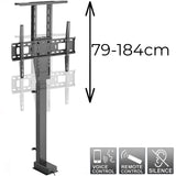 Suporte elétrico retrátil para monitores Maclean MC-866T de 37" a 80", VESA 600x400, máx. 60 kg, compatível com a aplicação TUYA