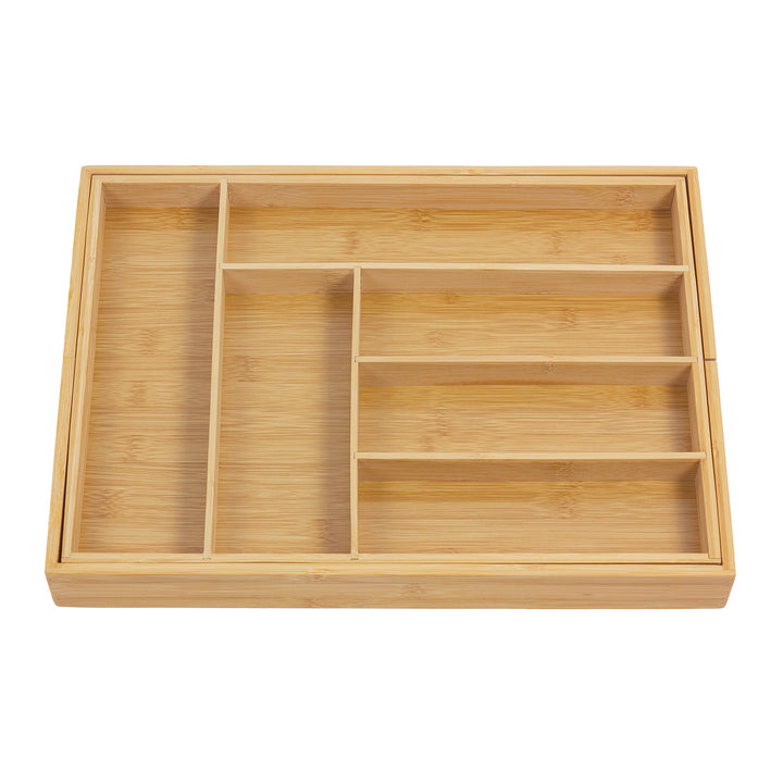 Organizador de cubiertos de bambú extensible GreenBlue, 325-500x430x45mm, GB379