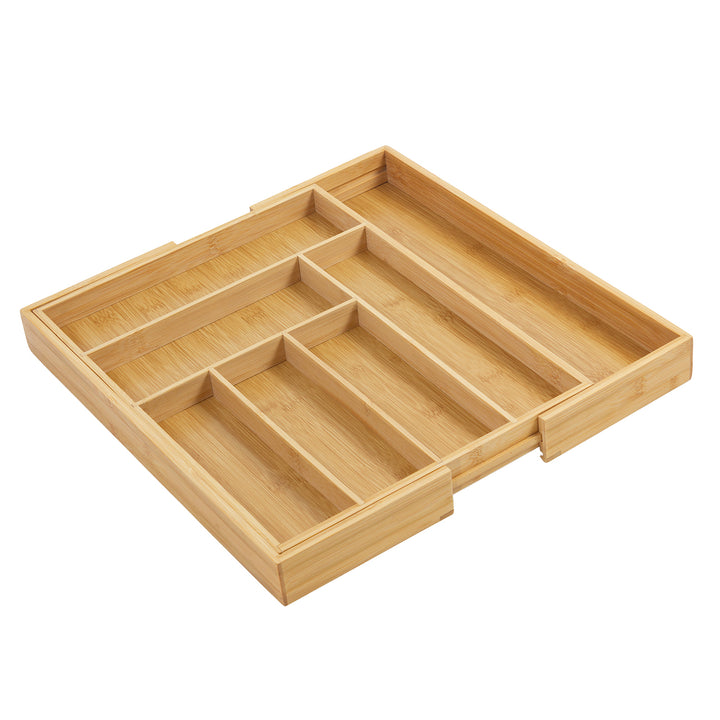 Organizador de cubiertos de bambú extensible GreenBlue, 325-500x430x45mm, GB379