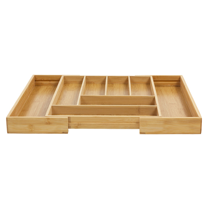Organizador de cubiertos de bambú extensible GreenBlue, 325-500x430x45mm, GB379