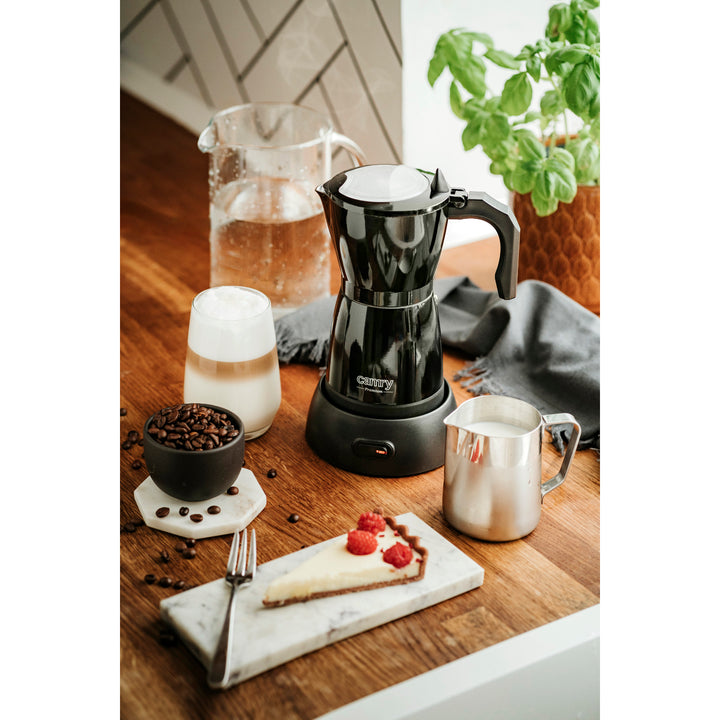 Moka Camry CR 4415B Cafetera eléctrica de 300 ml para 6 tazas de café espresso