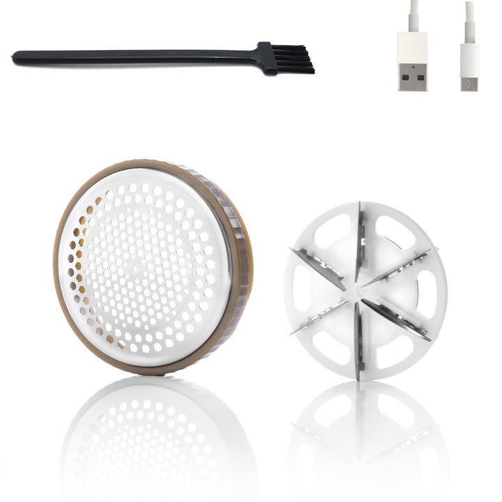 Barbeador de Tecido Adler, Carregamento USB, Visor LCD, 3 Níveis de Velocidade, Escova, AD 9617